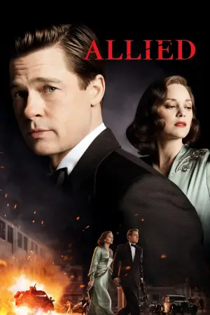 Allied (2016) Dual Audio poster